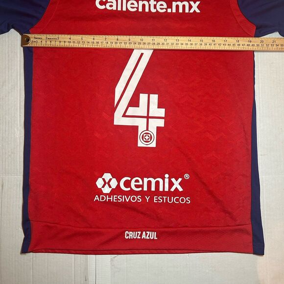 Cruz Azul Pirma 3rd Jersey Red Navy 2023/24 Size L Cemento Caliente Liga Mexico - Picture 7 of 7